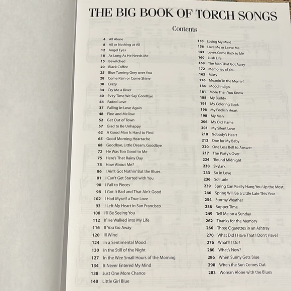 The Big Book Of Torch Songs Hal Leonard Piano Vocal Guitar Softcover Book EXC - Picture 3 of 16
